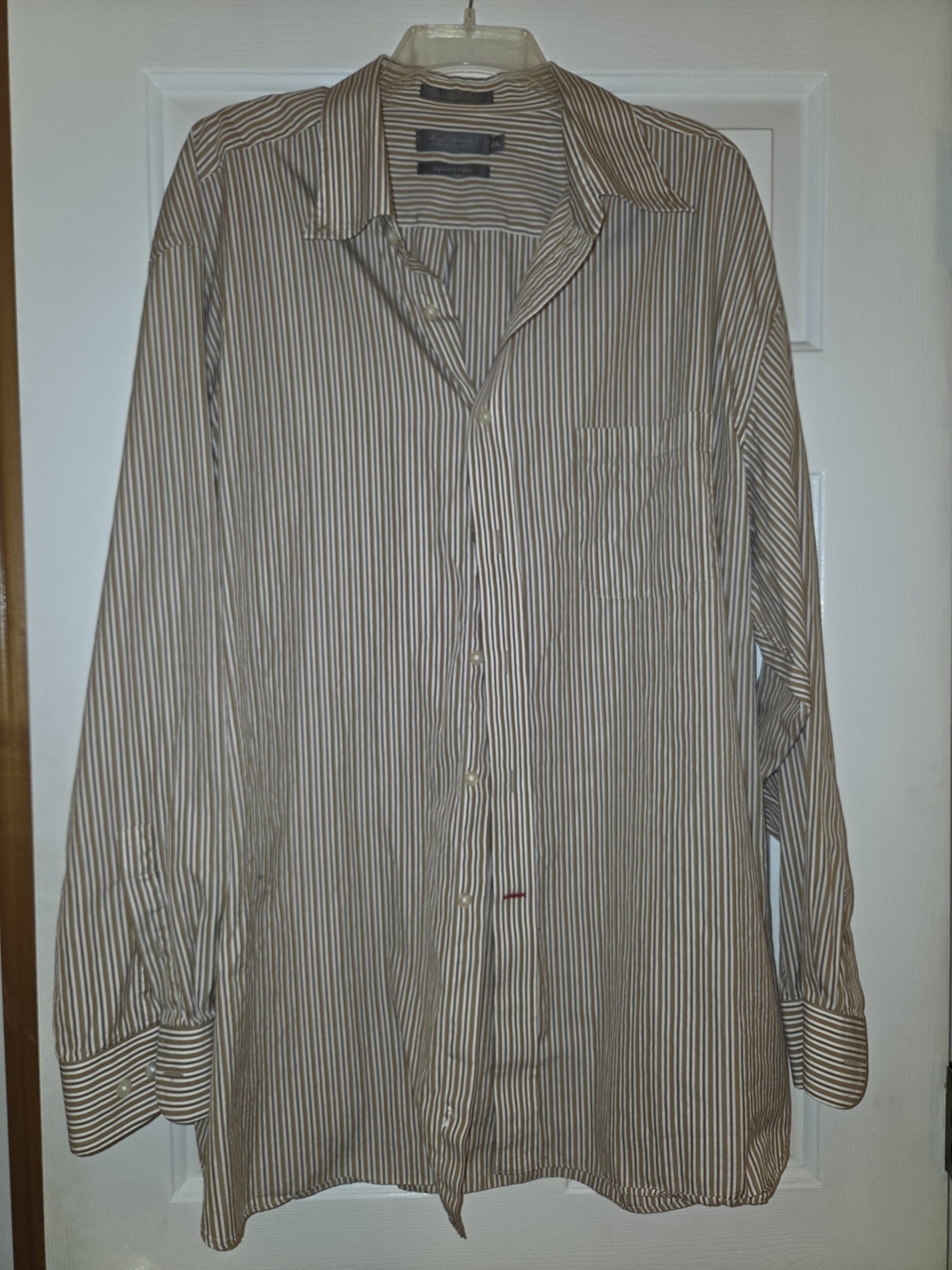 Daniel Cremieux Long-Sleeve Dress Shirt - Beige and Brown